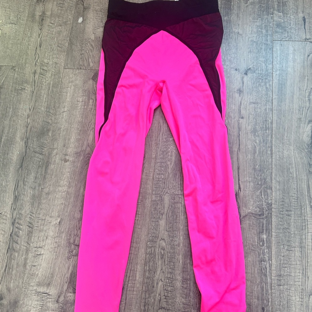 Savage X Fenty Pink & Black Leggings